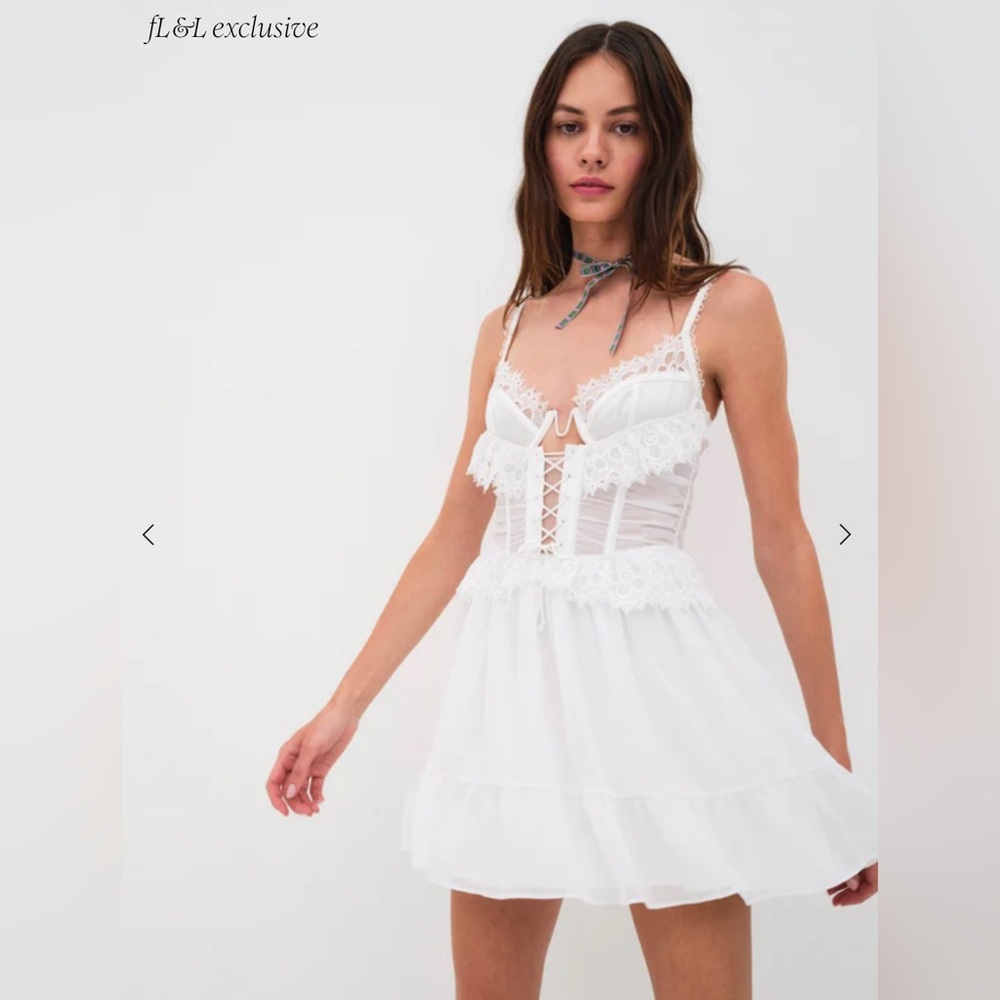 For Love & Lemons Farmhouse Floral Slip Dress exclusive NWT